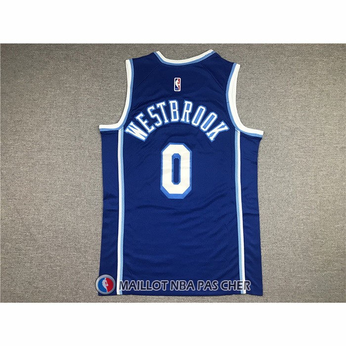 Maillot Los Angeles Lakers Russell Westbrook NO 0 Classic 2021-2022 Bleu